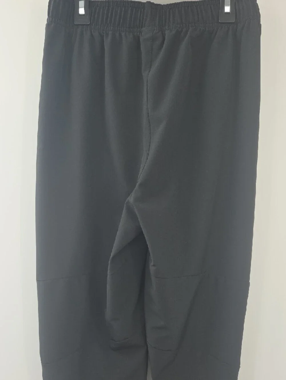 Nike Black Mens Lightweight Track Pants with White Swoosh